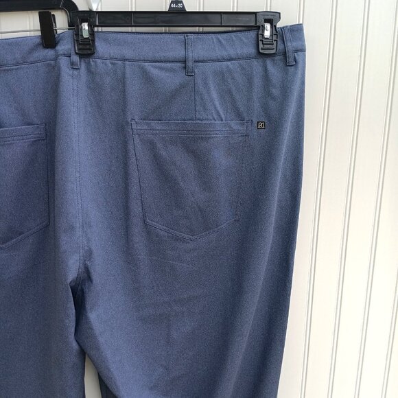 01 ALGO Pants 52 x 32 Gray Performance Fit Moisture Wicking UPF 40 Comfort Mens - Picture 11 of 16